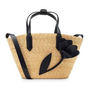 Small Tulip Raffia Tote
